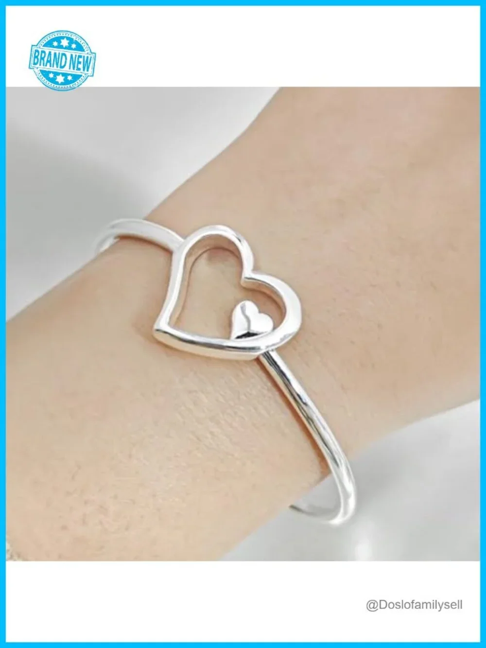 925 Sterling Silver Plated Multi-Layer Cross Wire Cuff Bangle Bracelet Open